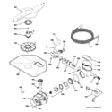 GE ZBD8920P00SS motor-pump mechanism diagram