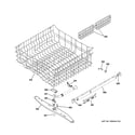 GE GDWT160R00SS upper rack assembly diagram