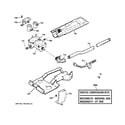 GE DMCD330GH1WC gas valve & burner assembly diagram