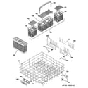 GE PDWF500P00WW lower rack assembly diagram