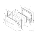 GE PB970BM3BB lower door diagram