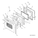 GE PCB909DP1WW door diagram