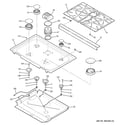 GE PGS908SEM2SS cooktop diagram