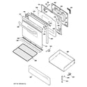 GE JGBP25DEM7WW door & drawer parts diagram