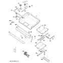 GE JGBP28MEM5BS gas & burner parts diagram