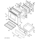 GE JGBP28MEM5BS door & drawer parts diagram
