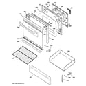 GE JGBP28WEK9WW door & drawer parts diagram