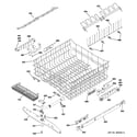 GE ZBD7920P10SS upper rack assembly diagram