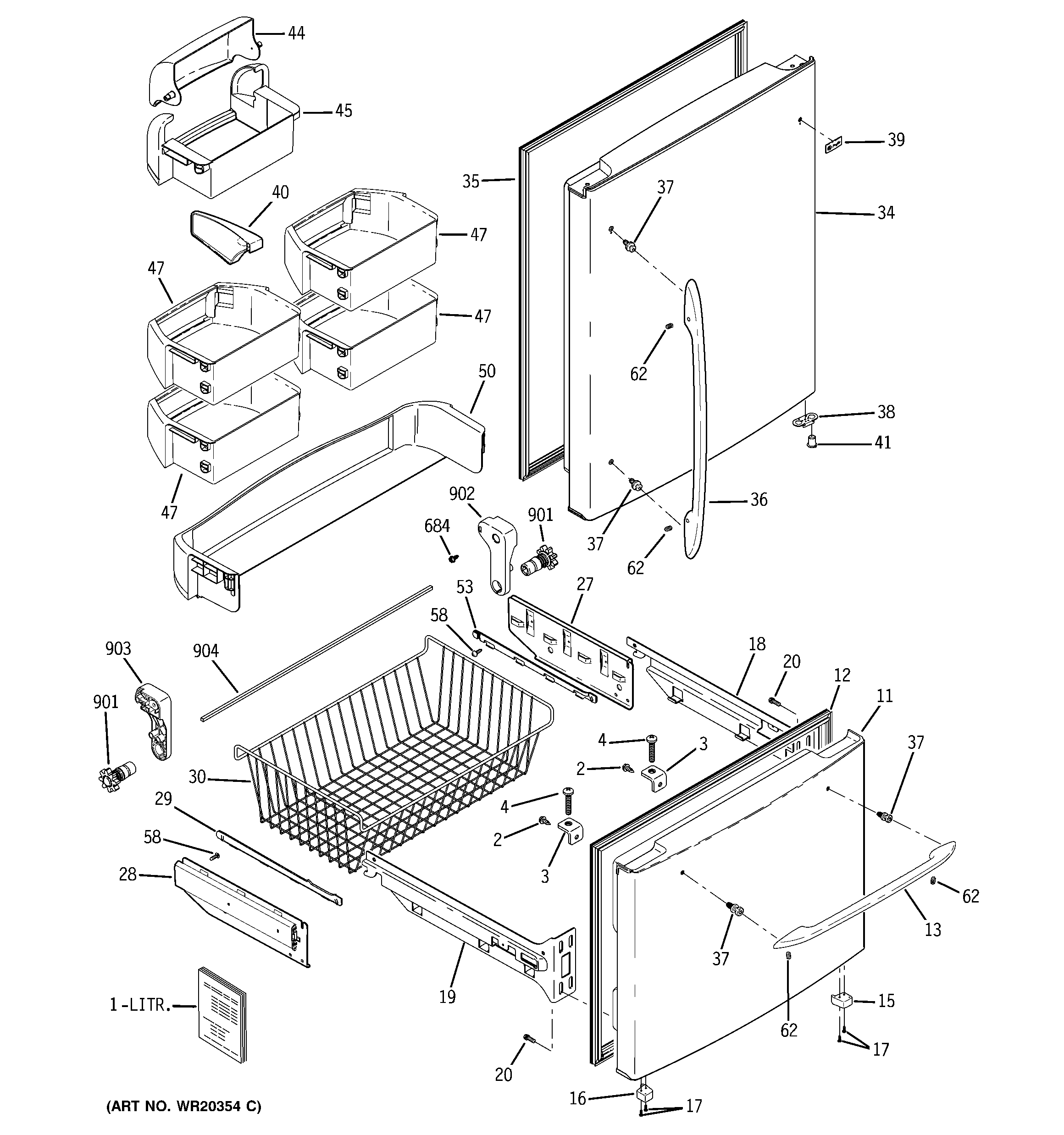 GE PDSS0MFYCRSS doors diagram