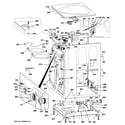 GE WPDH8900J3WW cabinet & top panel diagram