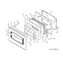 GE JCSP42SN1SS door diagram