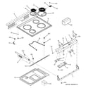 GE JSP39SN2SS control panel & cooktop diagram