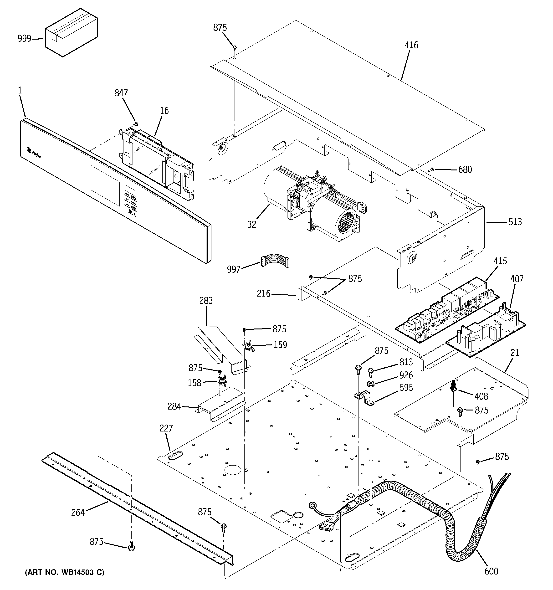 GE PCT920SM3SS control panel diagram