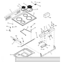 GE JCSP38DN2WW control panel & ccoktop diagram