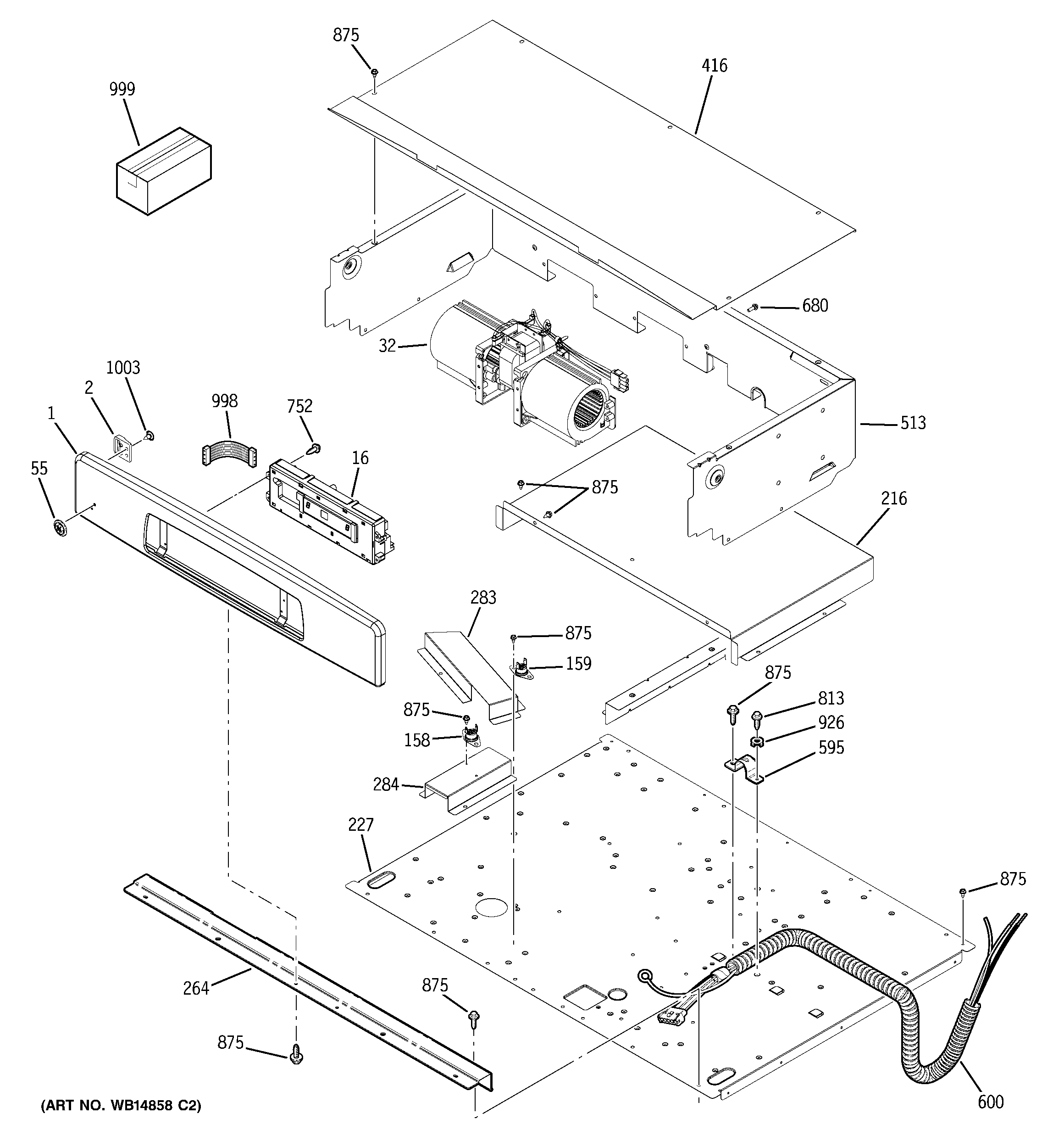 GE JCTP70DP1WW control panel diagram
