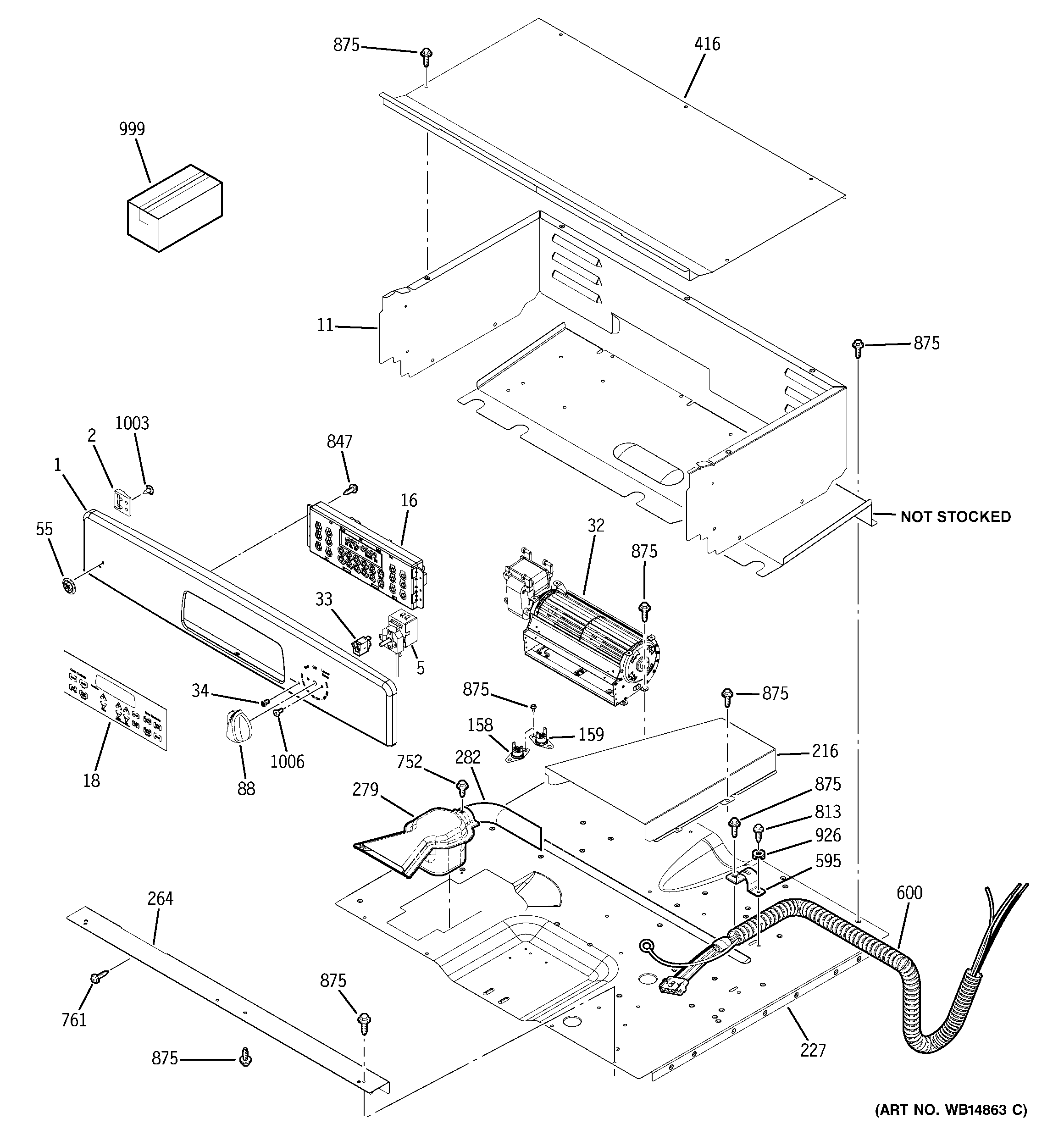GE JKP35DP1BB control panel diagram