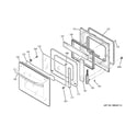 GE JKP75DP1BB door diagram