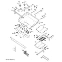 GE JGB820SEP1SS gas & burner parts diagram