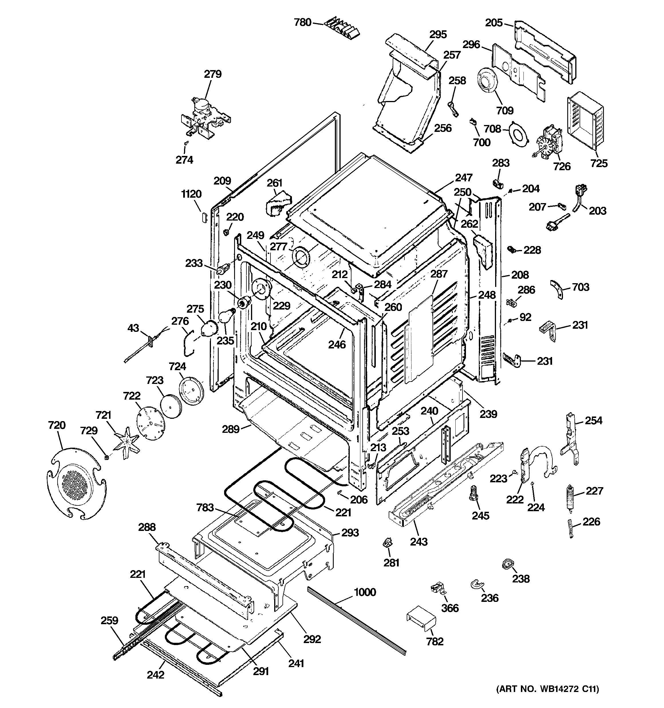 GE JGB900SEP2SS body parts diagram