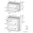 GE MTS17BBSELWW doors diagram