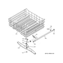 GE GLD4500R00BB upper rack assembly diagram