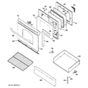 GE EGR3000EP2WW door & drawer parts diagram