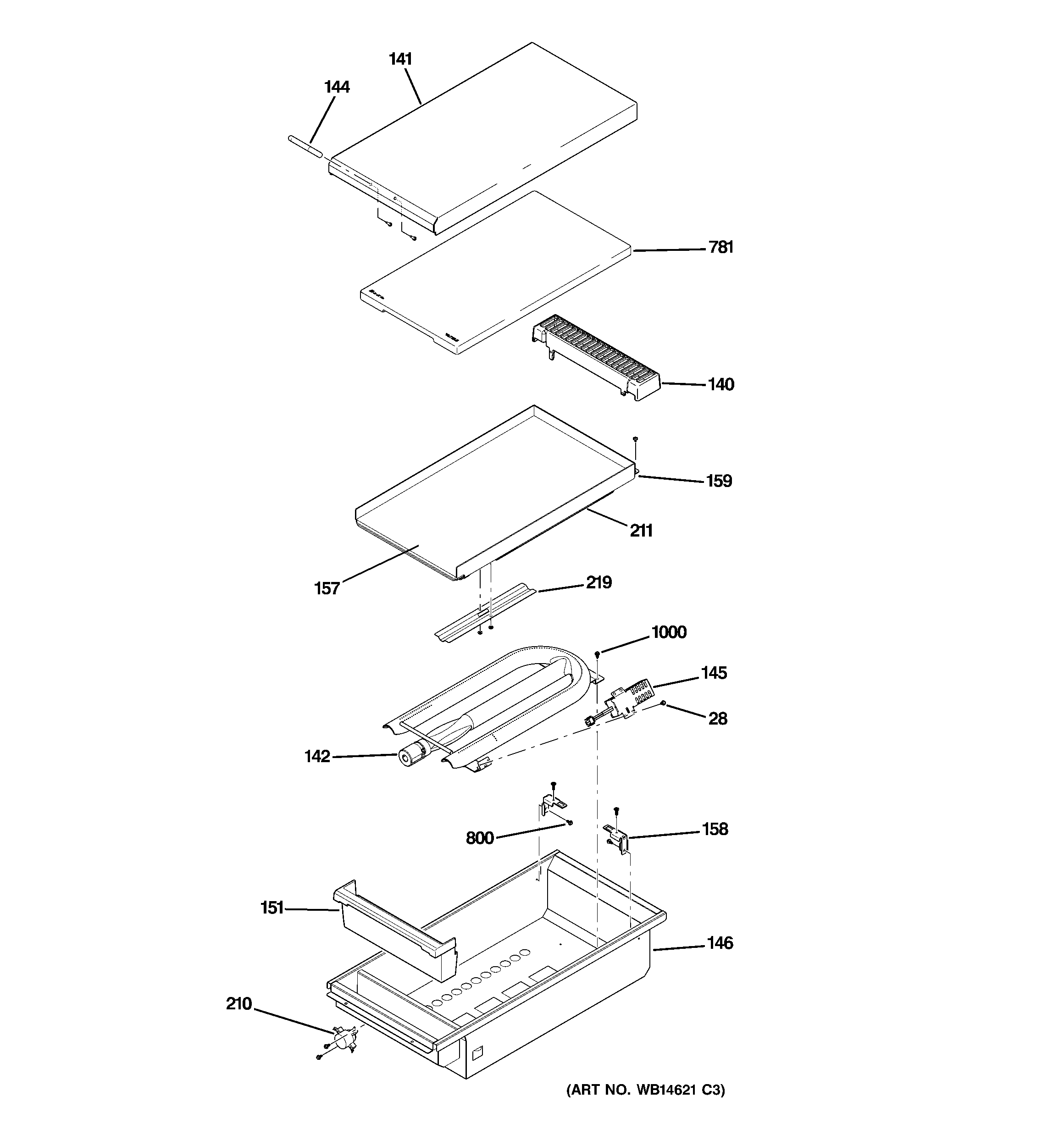 GE ZGU486NDP1SS griddle assembly diagram