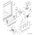 GE PFSF2MJXBWW freezer section diagram