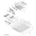 GE PFSF2MJXBWW freezer shelves diagram