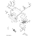 GE JGB280DEN4BB gas & burner parts diagram