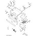 GE JGB290SEN4SS gas & burner parts diagram