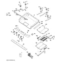 GE PGB910SEM4SS gas & burner parts diagram