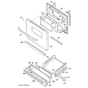 GE JGBS07SEP1SA door & drawer parts diagram