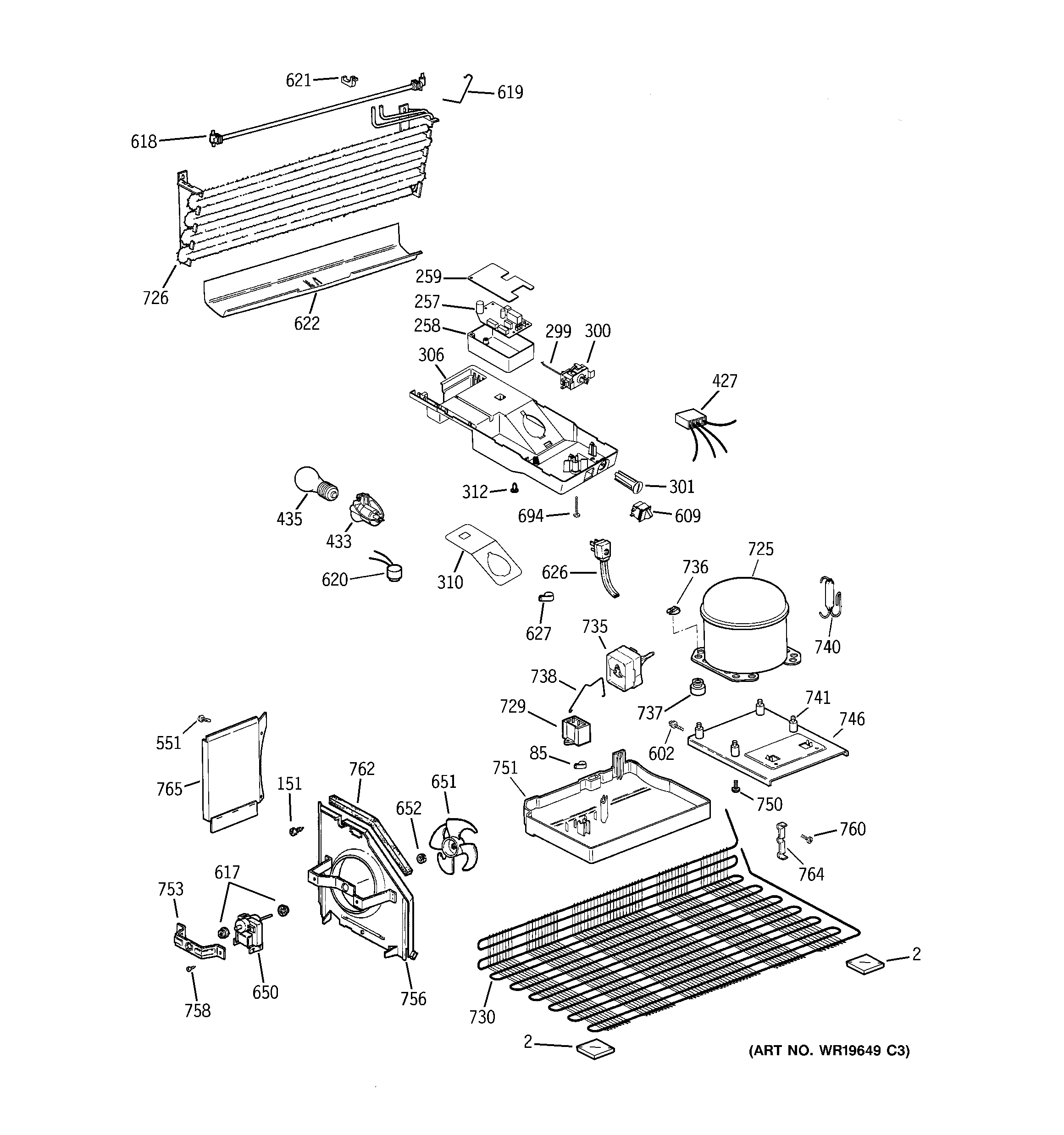 Hotpoint HTH16BBXZLCC unit parts diagram
