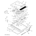 GE JP346SM2SS control panel & cooktop diagram