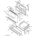 Hotpoint RGB533DEP2WW door & drawer parts diagram