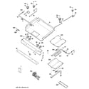 GE JGB290MEN3BS gas & burner parts diagram