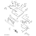 GE JGBP86SEM3SS gas & burner parts diagram