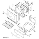 GE JGBP86SEM3SS door & drawer parts diagram
