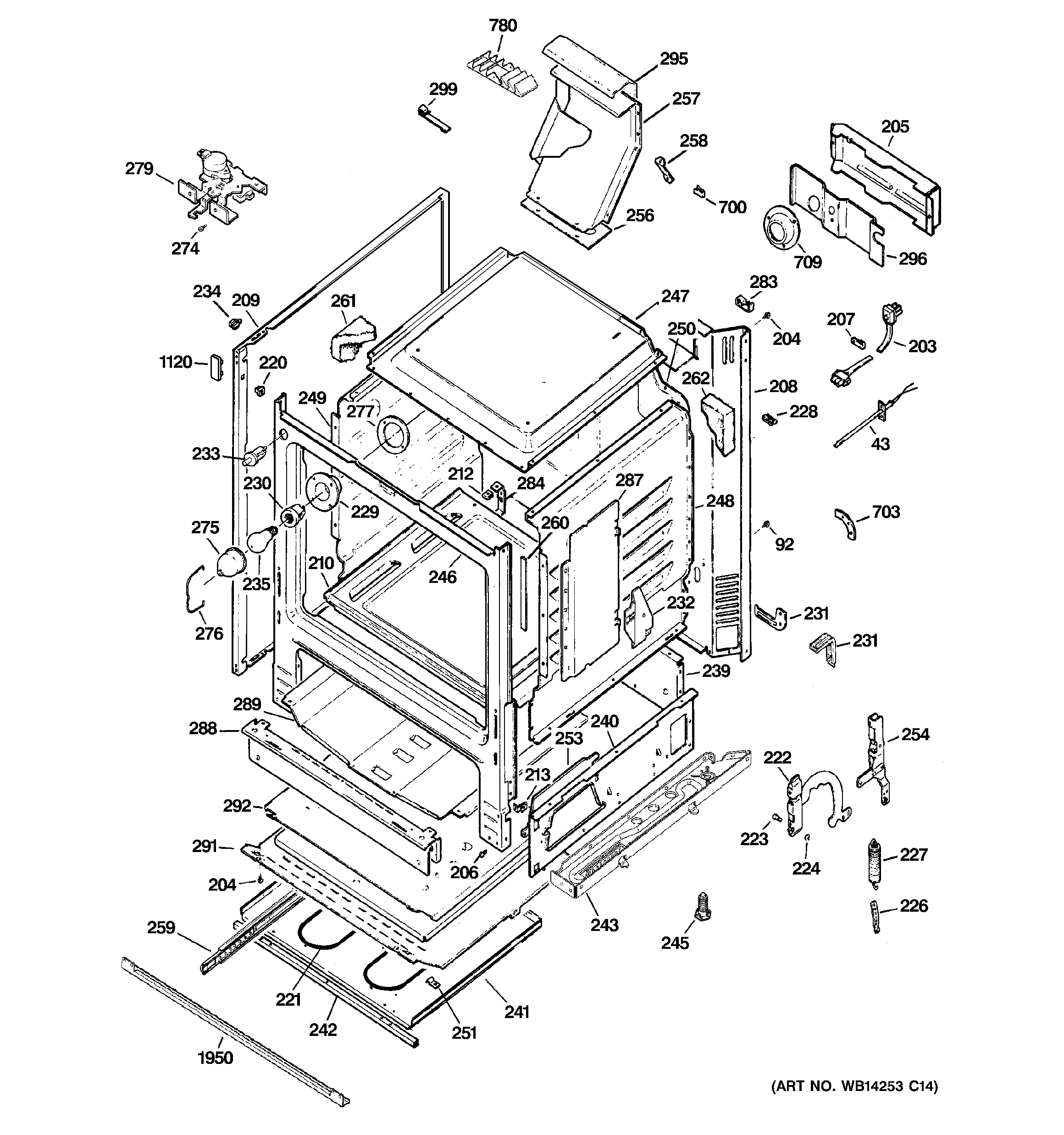 GE JGBP88DEM3WW body parts diagram
