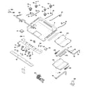 GE JGBP89SEM3SS gas & burner parts diagram
