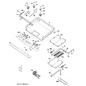 GE JGB300SEP1SS gas & burner parts diagram