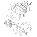 GE JGB300SEP1SS door & drawer parts diagram