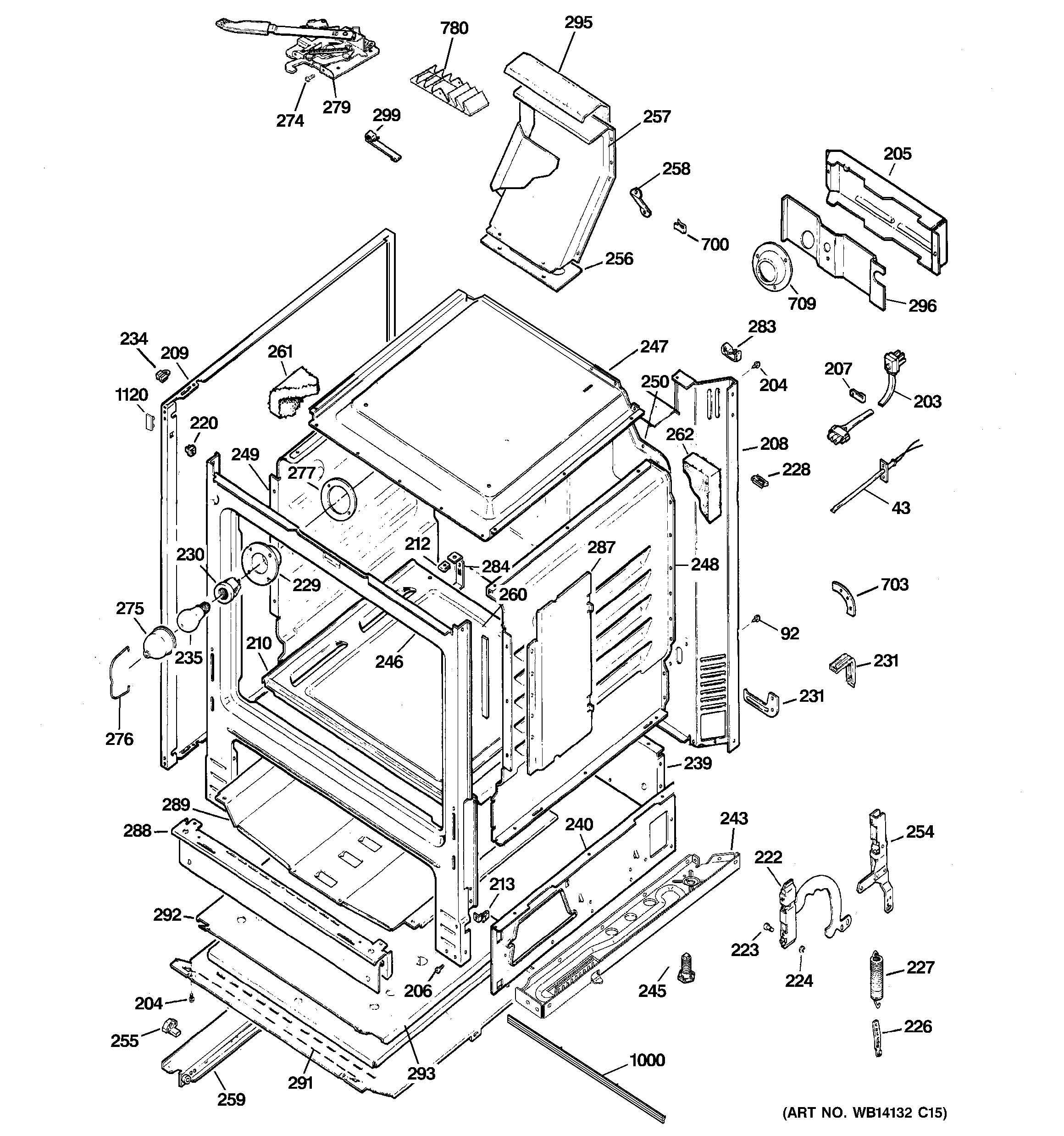 GE JGBP87SEM3SS body parts diagram