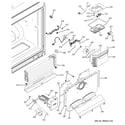 GE PFSF5NFWAWW freezer section diagram