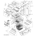 GE PDS22SBSDRSS doors & shelves diagram