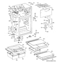Hotpoint HTH18GCTZRWW cabinet diagram