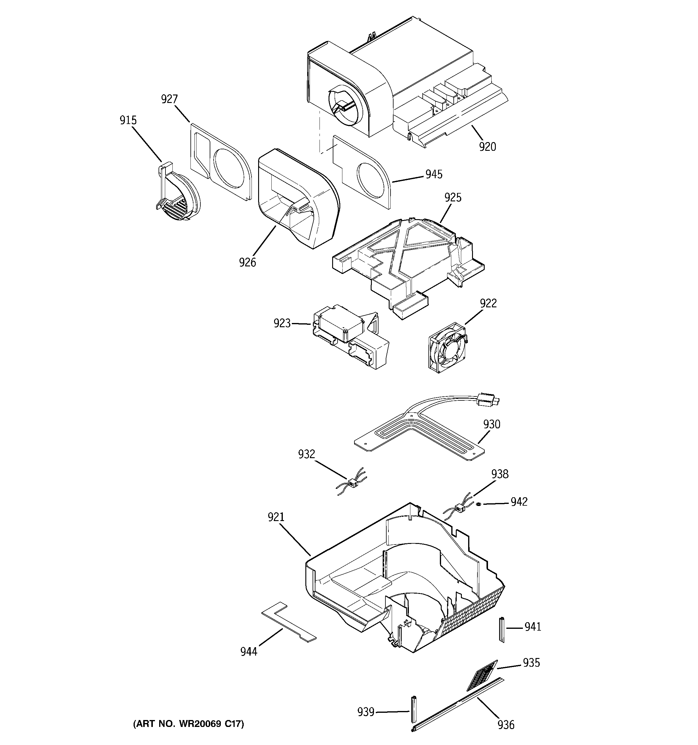 GE PSK25TGXBCCC custom cool diagram