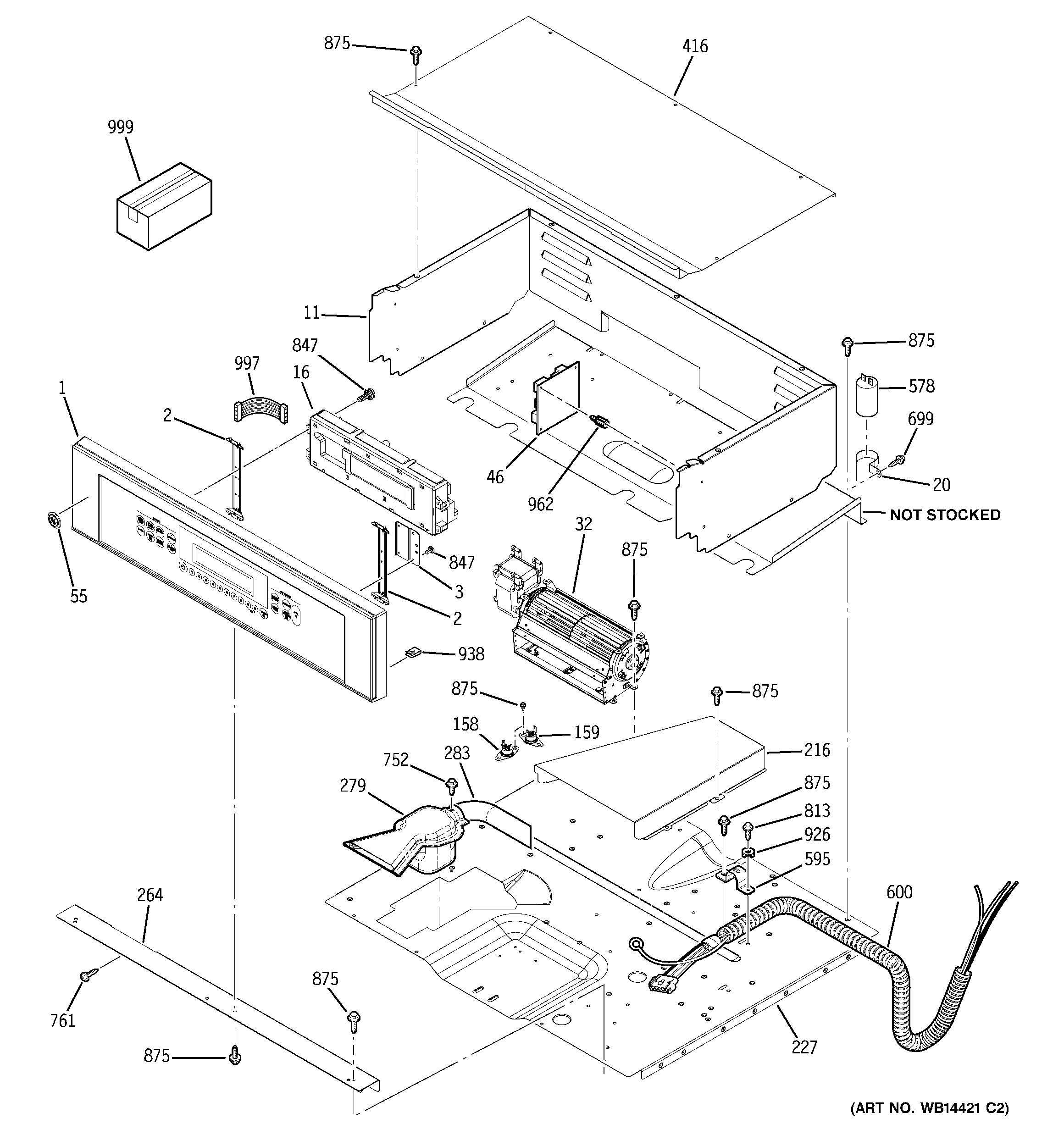 GE ZEK958BM2BB control panel diagram