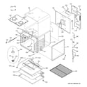 GE PK956BM3BB upper oven diagram